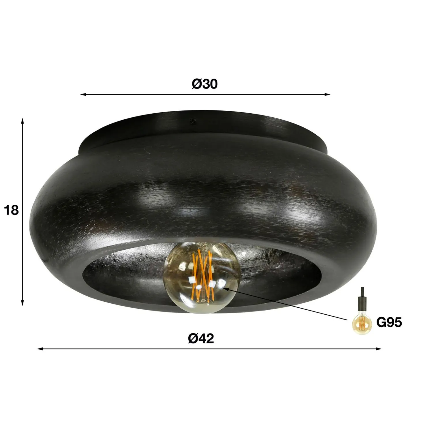 Plafondlamp Sky - 1 lamp - Loft24.nl