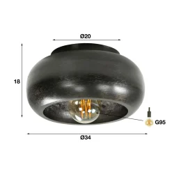 Plafondlamp Sky - 1 lamp - Loft24.nl