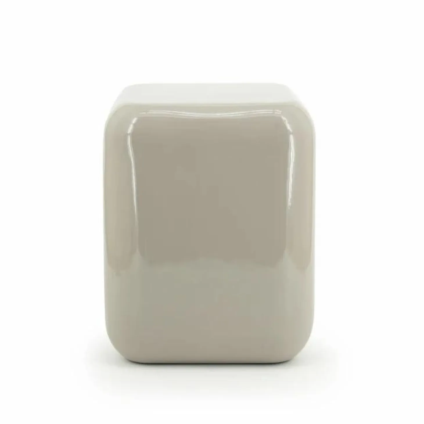 Poef/ Bijzettafel Dixon 34 x 34 cm - Taupe - Loft24.nl