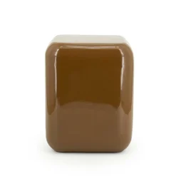 Poef/ Bijzettafel Dixon 34 x 34 cm - Mosterd - Loft24.nl