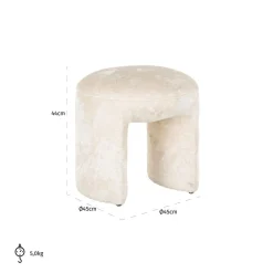 Poef Fargo - Chenille - Loft24.nl