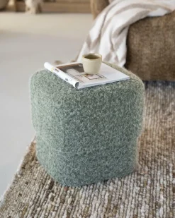 Poef Kelso - groen - Loft24.nl