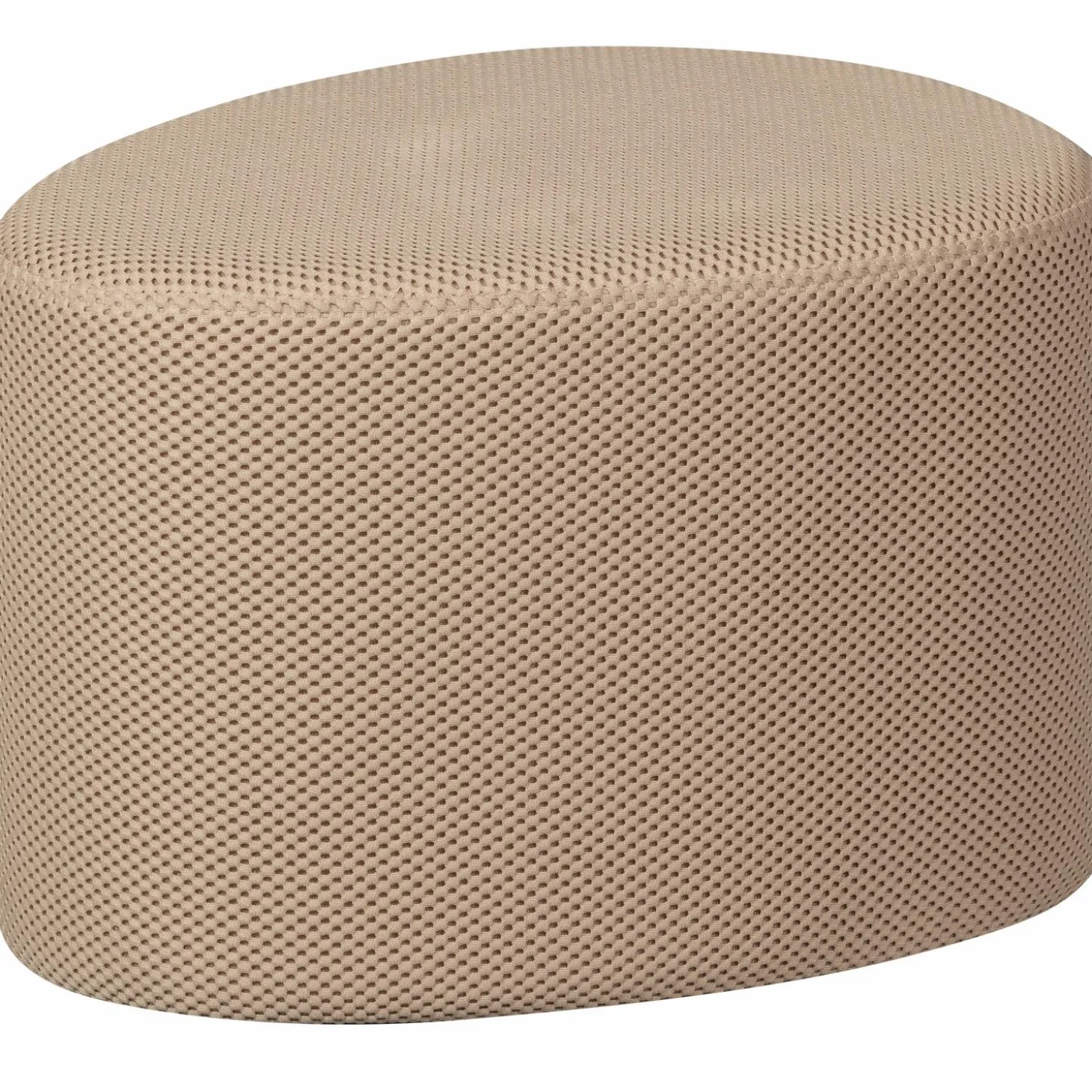 Poef Puuk Mesh Naturel 38x60x47cm - Loft24.nl
