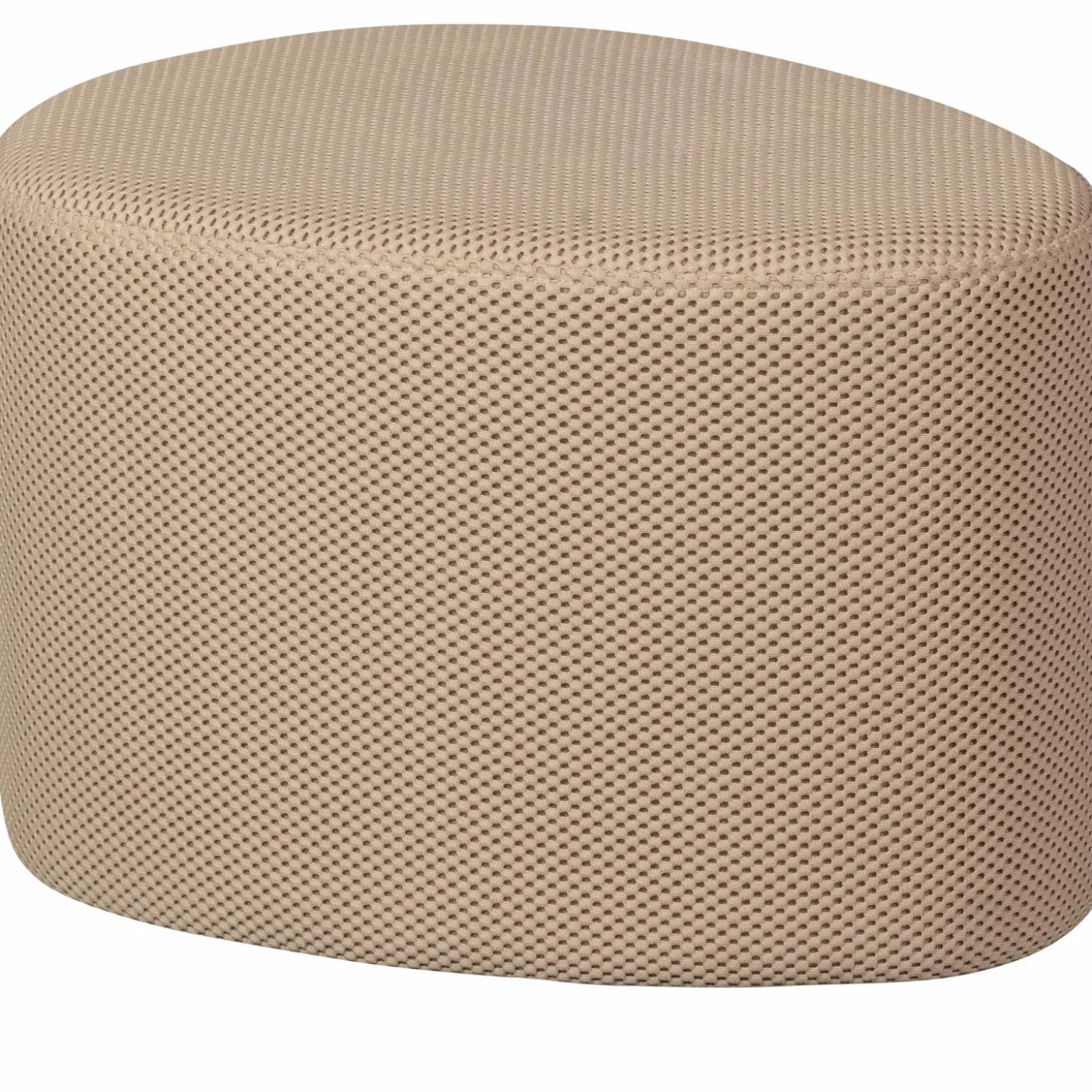 Poef Puuk Mesh Naturel 38x60x47cm - Loft24.nl