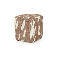 Poef Rytm - Rood 43 x 43cm - Loft24.nl