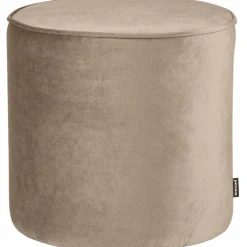 Poef Sara Hoog Khaki 46xO46 - Loft24.nl