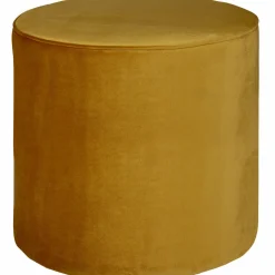 Poef Sara Hoog OkerGeel 46xO46 - Loft24.nl