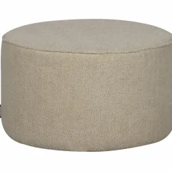 Poef Sara Laag Teddy Off White 36xO60 - Loft24.nl