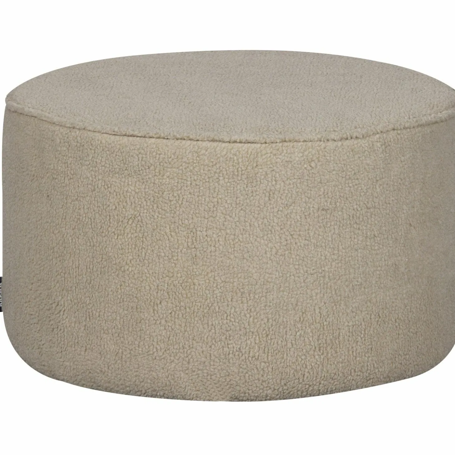 Poef Sara Laag Teddy Off White 36xO60 - Loft24.nl