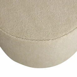 Poef Sara Laag Teddy Off White 36xO60 - Loft24.nl
