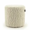 Poef Vista Grof Bouclé 40 x 40 cm - Off White - Loft24.nl