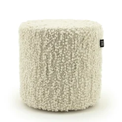 Poef Vista Grof Bouclé 40 x 40 cm - Off White - Loft24.nl