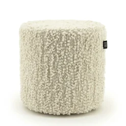 Poef Vista Grof Bouclé 40 x 40 cm - Off White - Loft24.nl