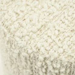 Poef Vista Grof Bouclé 60 x 60 cm - Off White - Loft24.nl
