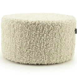 Poef Vista Grof Bouclé 60 x 60 cm - Off White - Loft24.nl
