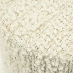 Poef Vista Grof Bouclé 60 x 60 cm - Off White - Loft24.nl