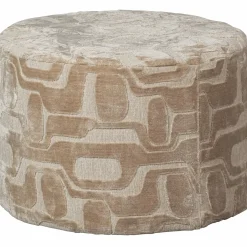 Poef Yago Viscose Naturel 43xO60cm - Loft24.nl