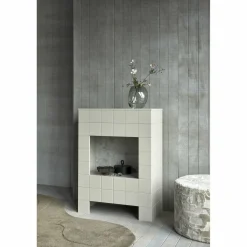 Poef Yago Viscose Naturel 43xO60cm - Loft24.nl