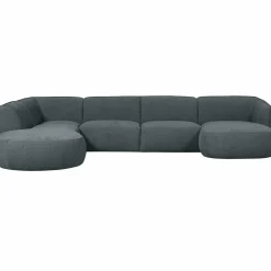 Polly bank u-vorm links blauw/groen - Loft24.nl