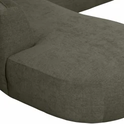 Polly bank u-vorm links warm groen - Loft24.nl