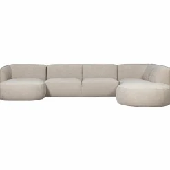 Polly bank u-vorm rechts zand - Loft24.nl