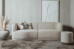 Rechte bank Leicester Bouclé - Ivory (Links) - Loft24.nl