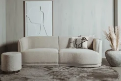 Rechte bank Leicester Bouclé - Ivory (Rechts) - Loft24.nl