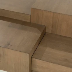 Rechte Salontafel Quinten - bruin 140 x 75 cm - Loft24.nl