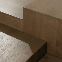 Rechte Salontafel Quinten - bruin 140 x 75 cm - Loft24.nl