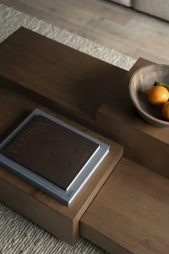 Rechte Salontafel Quinten - bruin 140 x 75 cm - Loft24.nl