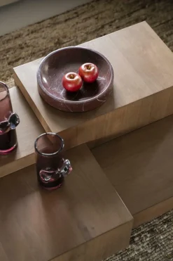 Rechte Salontafel Quinten - bruin 140 x 75 cm - Loft24.nl