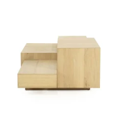 Rechte Salontafel Quinten - naturel 140 x 75 cm - Loft24.nl