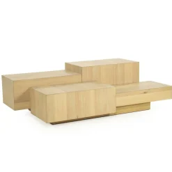 Rechte Salontafel Quinten - naturel 140 x 75 cm - Loft24.nl