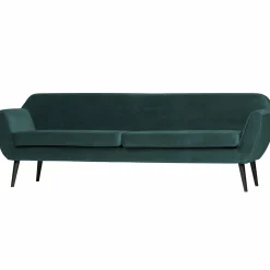 Rocco xl sofa 230 cm fluweel teal - Loft24.nl
