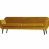 Rocco xl sofa 230 cm fluweel oker - Loft24.nl