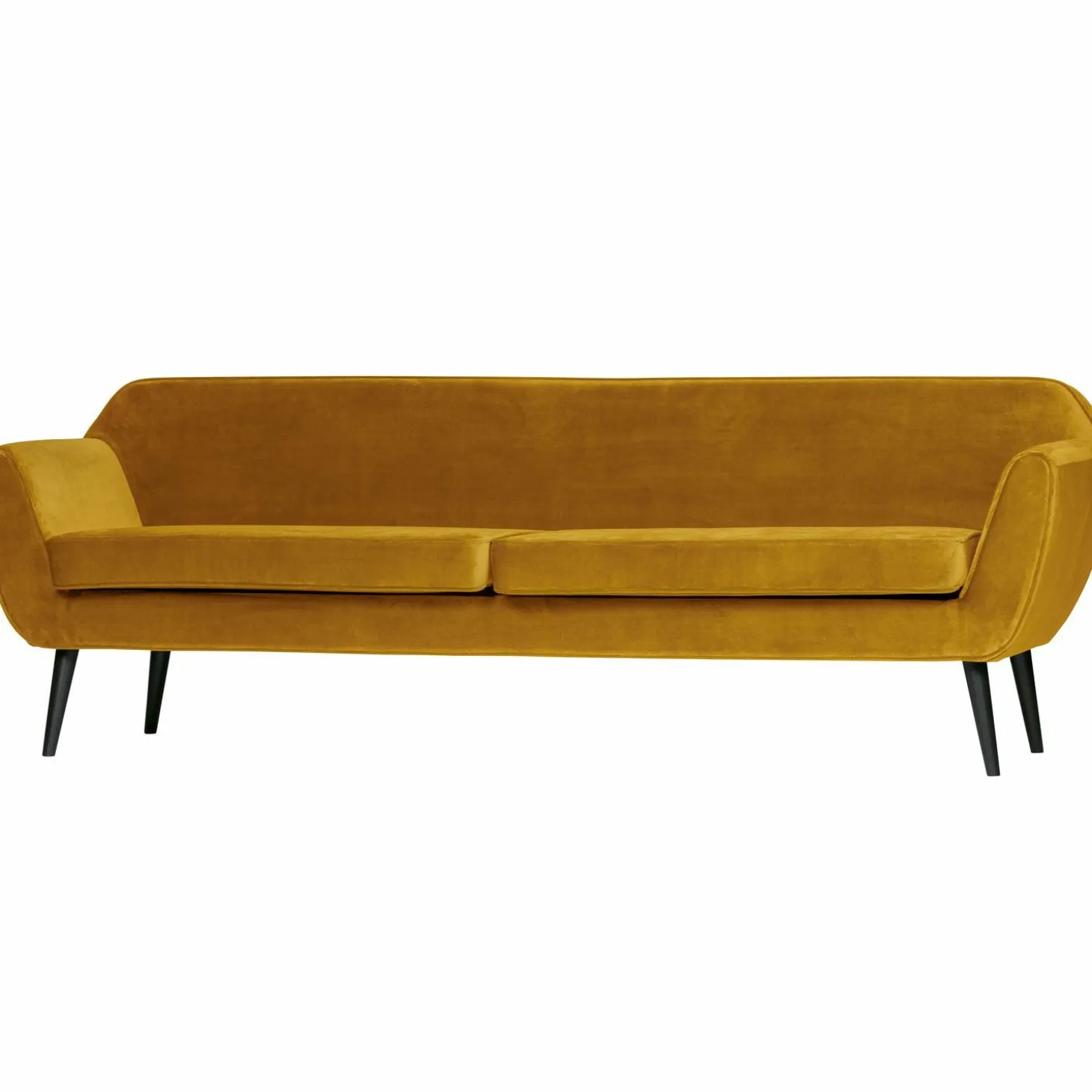 Rocco xl sofa 230 cm fluweel oker - Loft24.nl