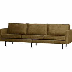 Rodeo bank 3-zits structure velvet brass - Loft24.nl