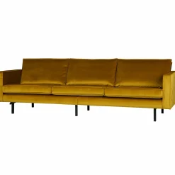 Rodeo bank 3-zits velvet oker - Loft24.nl