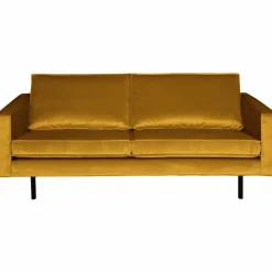 Rodeo bank 2,5-zits velvet oker - Loft24.nl