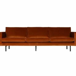 Rodeo bank 3-zits velvet roest - Loft24.nl
