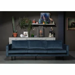 Rodeo bank 3-zits velvet teal - Loft24.nl