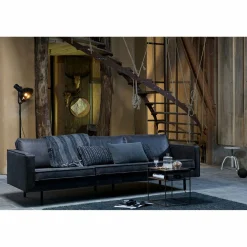 Rodeo bank 3-zits zwart - Loft24.nl