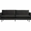 Rodeo classic bank 2,5-zits velvet antraciet - Loft24.nl