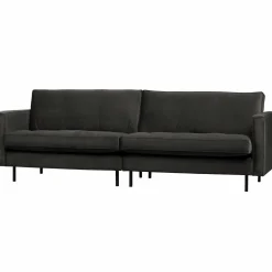 Rodeo classic bank 3-zits velvet antraciet - Loft24.nl