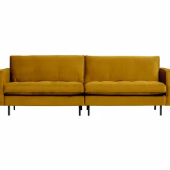 Rodeo classic bank 3-zits velvet oker - Loft24.nl
