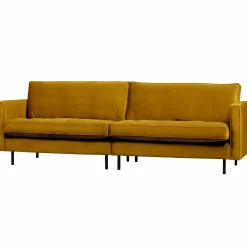 Rodeo classic bank 3-zits velvet oker - Loft24.nl