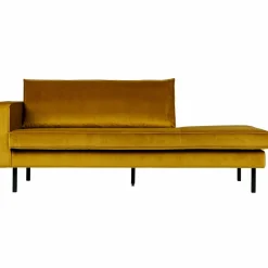 Rodeo daybed left velvet oker - Loft24.nl