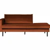Rodeo daybed left velvet roest - Loft24.nl