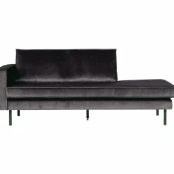 Rodeo daybed left velvet antraciet - Loft24.nl