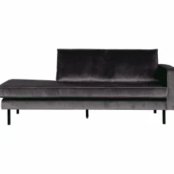 Rodeo daybed right velvet antraciet - Loft24.nl